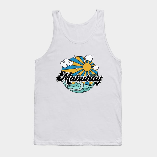 Groovy Beaches Mabuhay Tank Top by walaodesigns